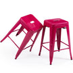24 inch Industrial Metal Stools Set of 2 for indoor, outdoor