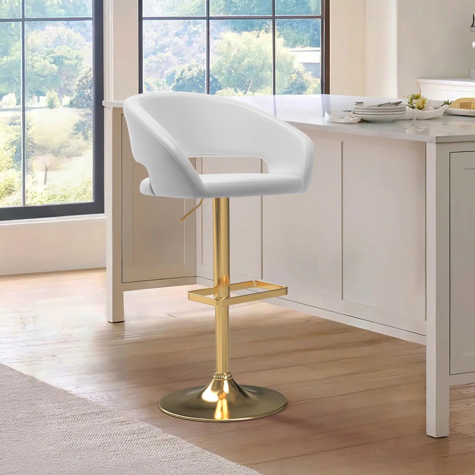 Modern Swivel Counter Height Stools for Café, Pub