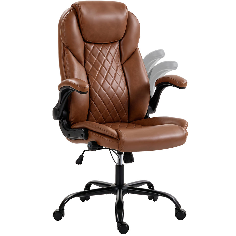 Ergonomic Office Chair - High Back PU Leather Desk Chair