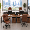 Ergonomic Office Chair - High Back PU Leather Desk Chair