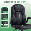 Ergonomic Office Chair - High Back PU Leather Desk Chair