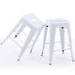 24 inch Industrial Metal Stools Set of 2 for indoor, outdoor