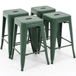 24 inch Industrial Metal Stools Set of 2 for indoor, outdoor