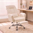 Brage Teddy Fabric Office Chair with Footrest, Criss Cross,