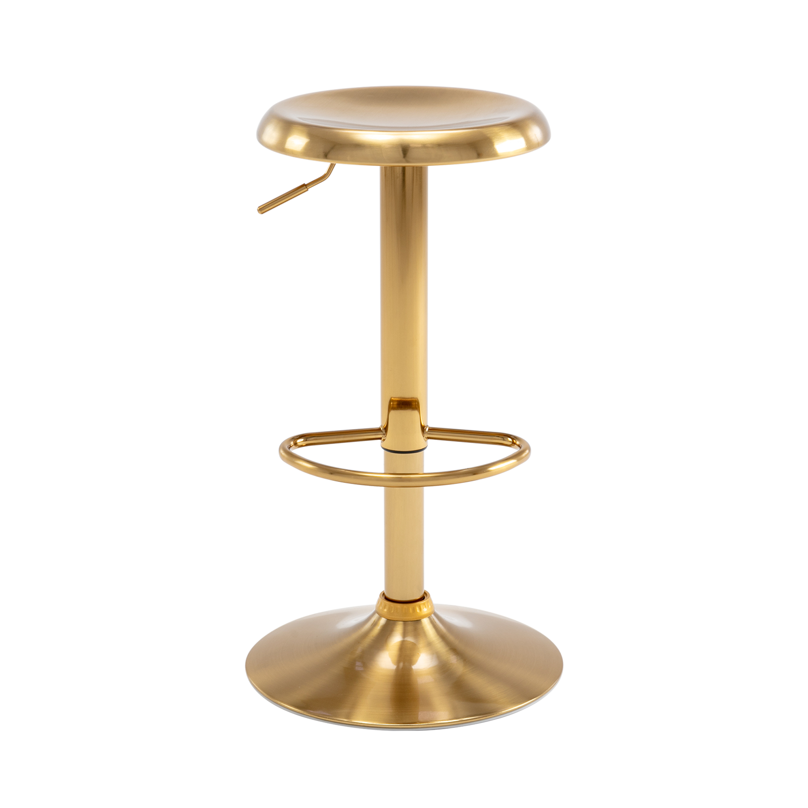 Adjustable Metal Bar Stools Set of 2, Pub, Cafe