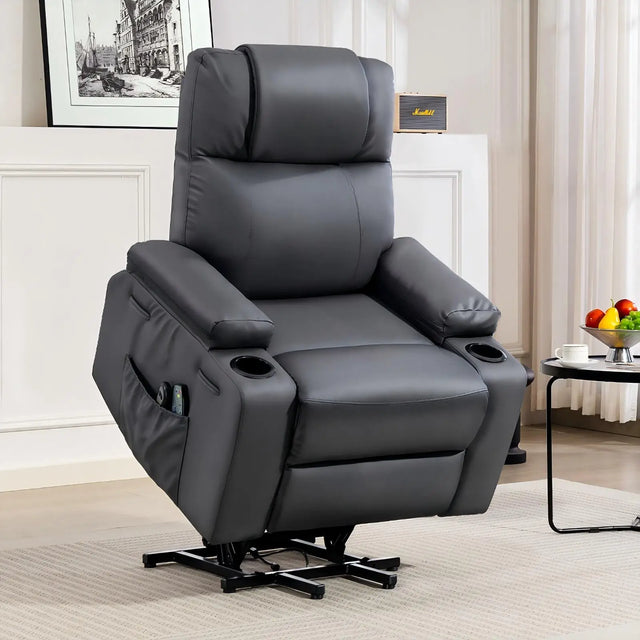 Power Lift Recliner Chair with Massage & Heat, Stand Assist