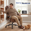 Heavy Duty Big & Tall Office Chair - 600 lb Leather Desk Chair