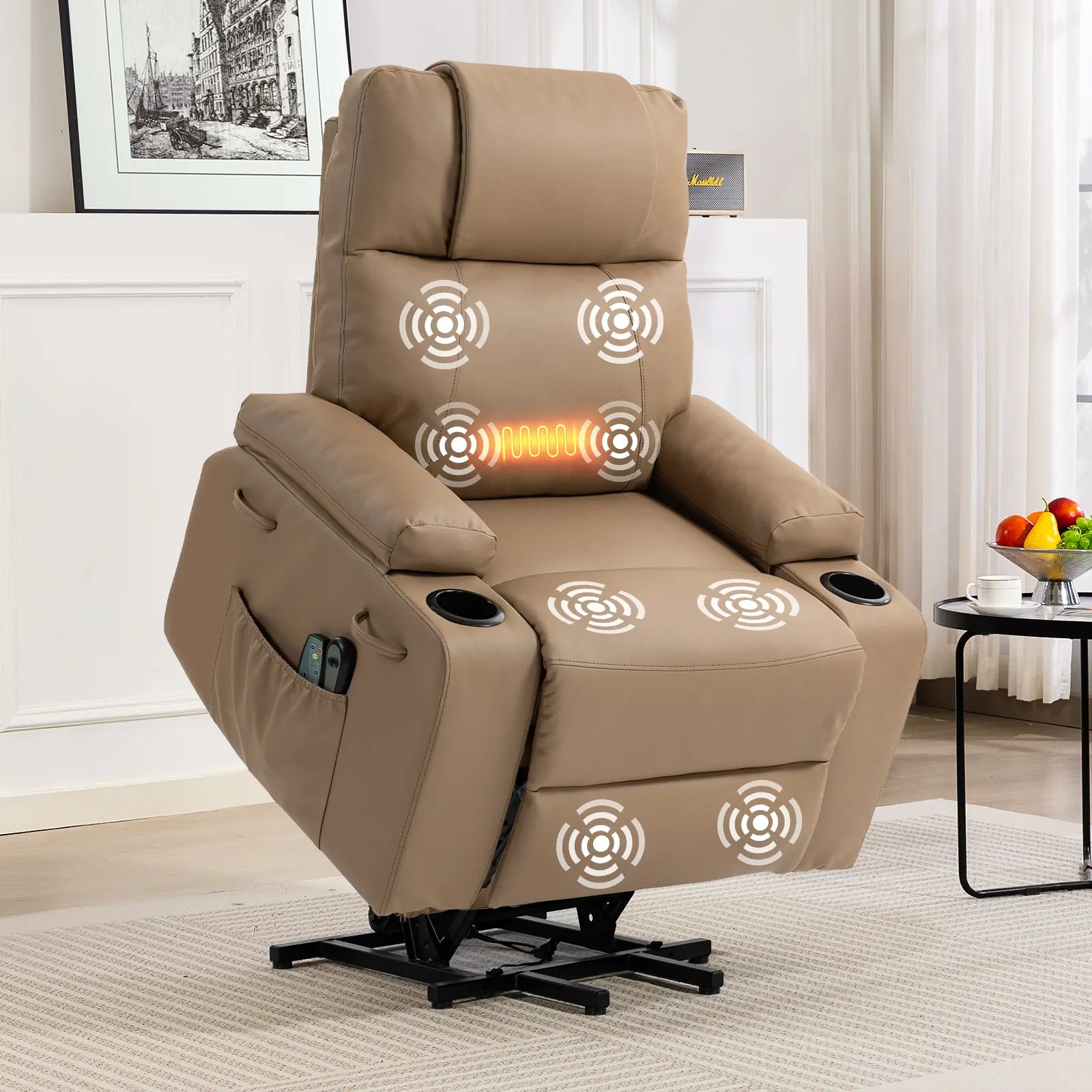 Power Lift Recliner Chair for Elderly with Massage & Heat, Stand Assist
