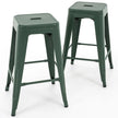 24 inch Industrial Metal Stools Set of 2 for indoor, outdoor