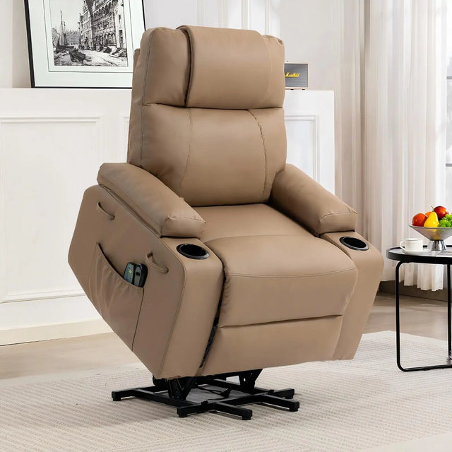 Power Lift Recliner Chair with Massage & Heat, Stand Assist