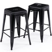 24 inch Industrial Metal Stools Set of 2 for indoor, outdoor