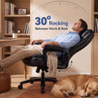 Heavy Duty Big & Tall Office Chair - 600 lb Leather Desk Chair