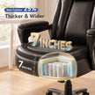 Heavy Duty Big & Tall Office Chair - 600 lb Leather Desk Chair