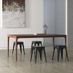18 inch Industrial Metal Bar Stools Set of 2