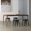 18 inch Industrial Metal Bar Stools Set of 2
