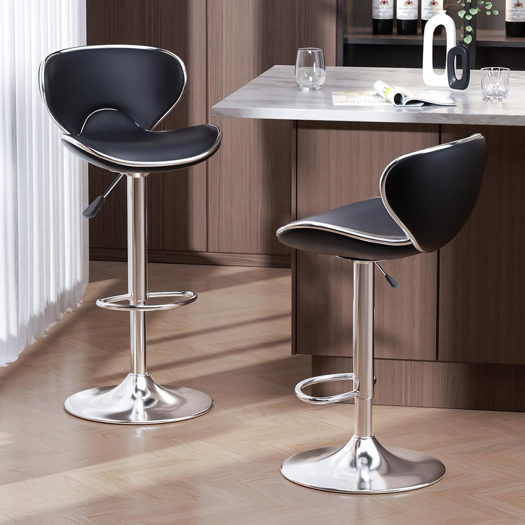 Modern Counter Height Stools Set of 2 for Pub, Dinging room