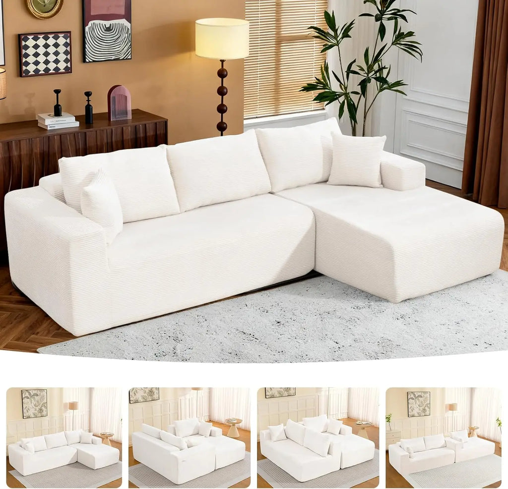 2025 New 108" Cloud Couch Sectional with Chaise