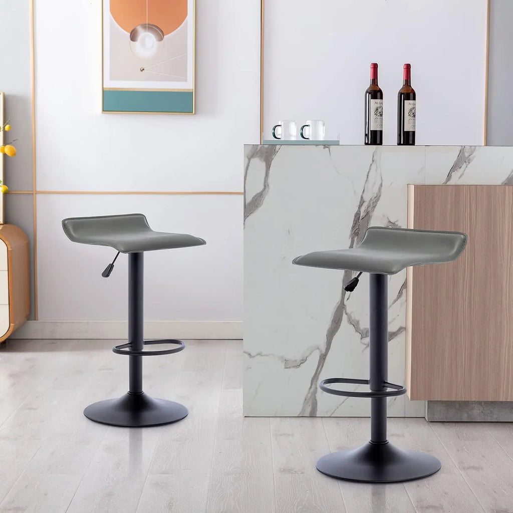 Modern Adjustable Bar Stools Set of 2 for Dining Room