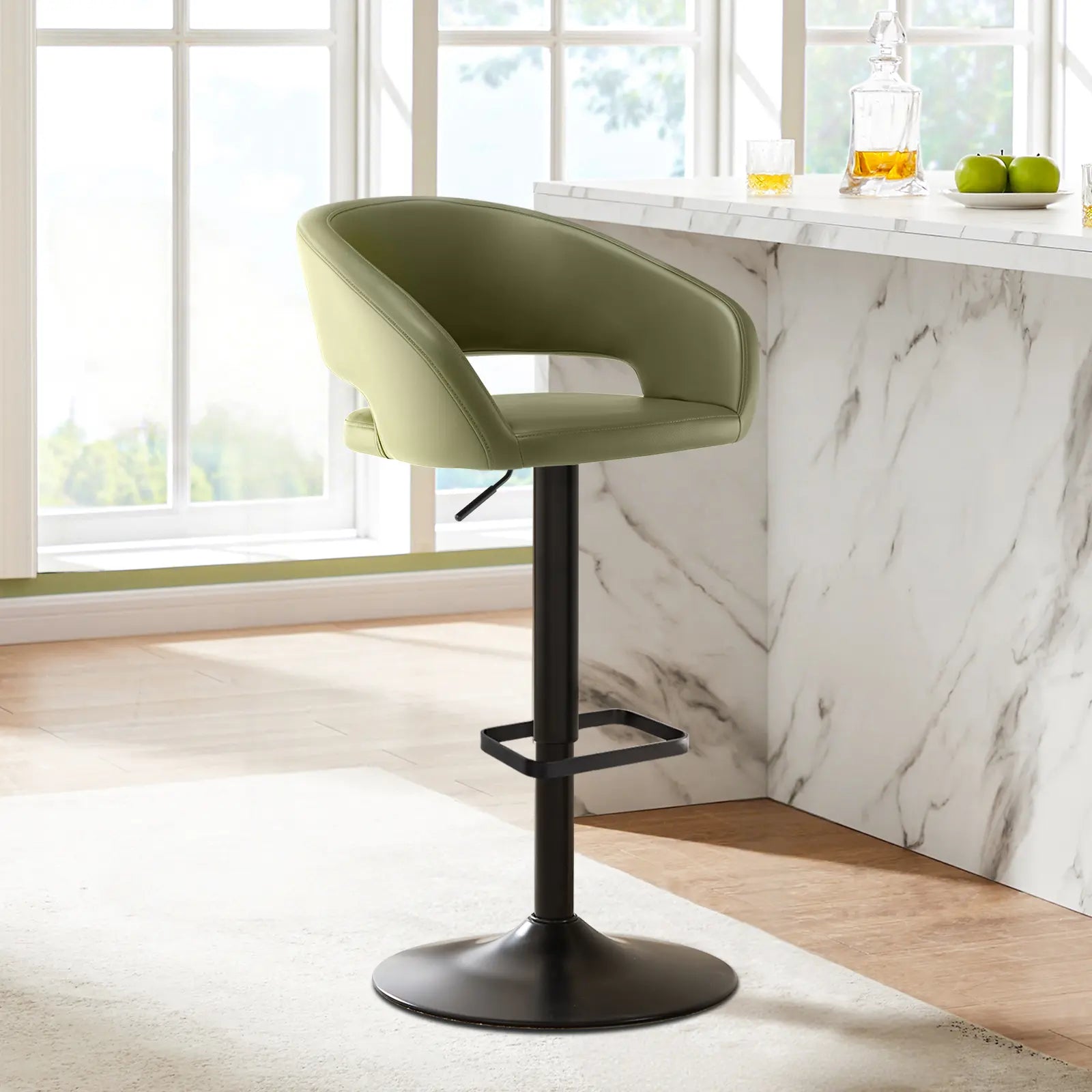 Modern Swivel Counter Height Stools for Café, Pub