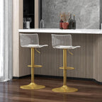 Adjustable Acrylic Bar Stools Set of 2