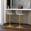 Adjustable Acrylic Bar Stools Set of 2