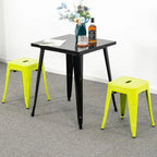 18 inch Industrial Metal Bar Stools Set of 2
