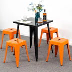18 inch Industrial Metal Bar Stools Set of 2