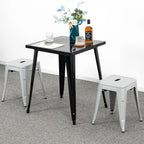 18 inch Industrial Metal Bar Stools Set of 2