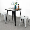 18 inch Industrial Metal Bar Stools Set of 2