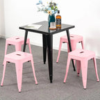 18 inch Industrial Metal Bar Stools Set of 2