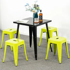 18 inch Industrial Metal Bar Stools Set of 2