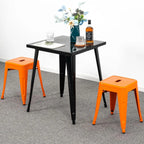 18 inch Industrial Metal Bar Stools Set of 2