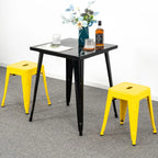18 inch Industrial Metal Bar Stools Set of 2