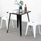 18 inch Industrial Metal Bar Stools Set of 2