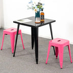 18 inch Industrial Metal Bar Stools Set of 2