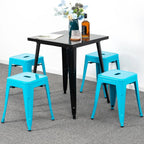 18 inch Industrial Metal Bar Stools Set of 2