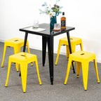 18 inch Industrial Metal Bar Stools Set of 2