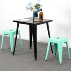 18 inch Industrial Metal Bar Stools Set of 2