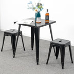 18 inch Industrial Metal Bar Stools Set of 2