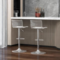 Adjustable Acrylic Bar Stools Set of 2