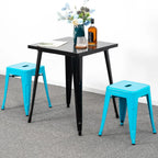18 inch Industrial Metal Bar Stools Set of 2