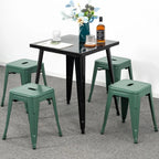 18 inch Industrial Metal Bar Stools Set of 2