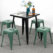 18 inch Industrial Metal Bar Stools Set of 2