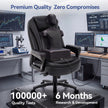 Heavy Duty Big & Tall Office Chair - 600 lb Leather Desk Chair