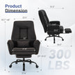 Brage Teddy Fabric Office Chair with Footrest, Criss Cross,