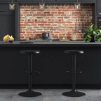 Adjustable Metal Bar Stools Set of 2, Pub, Cafe
