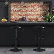 Adjustable Metal Bar Stools Set of 2, Pub, Cafe