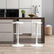 Adjustable Metal Bar Stools Set of 2, Pub, Cafe